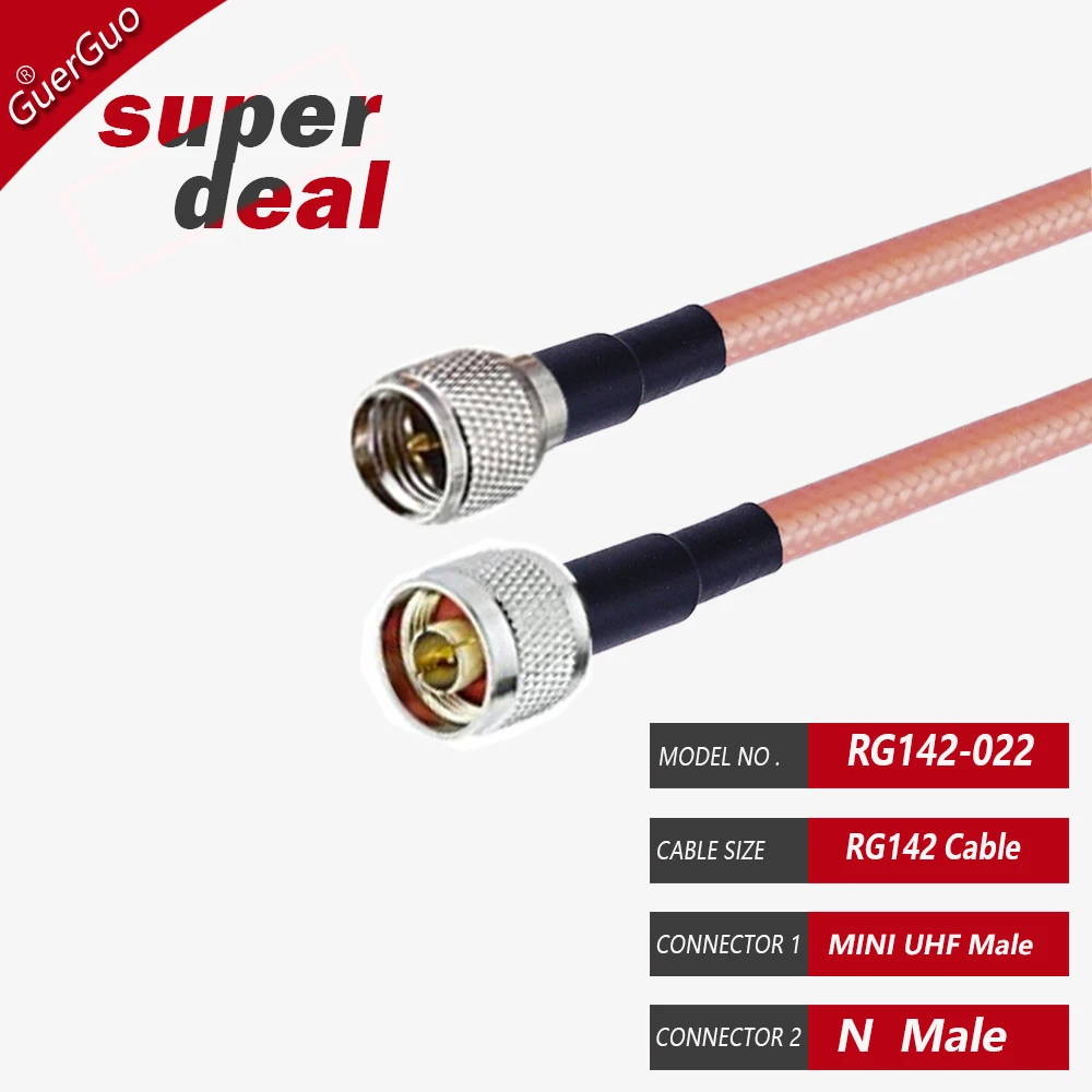 Cavo TV Antenna RG58 Con Connettori RCA E SO239 UHF Femmina - Per Radio, Antenne, Applicazioni RF Cavo Coassiale