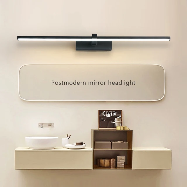 Modern LED Wall Light Bathroom Hardwares Wall Lamp Three Colors Lights Aluminum Led Bathroom Bath Mirror Line Lamp Make Up light 2