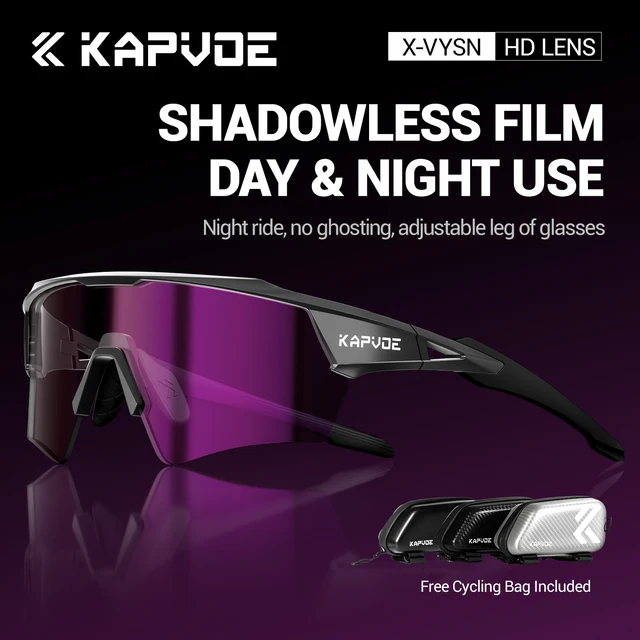Kapvoe nouvelles lunettes de soleil de cyclisme photochromiques hommes femmes lunettes vtt UV400 lunettes de vélo Sports de plein air course lunettes de vélo de route 1
