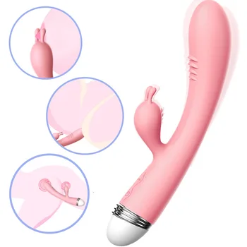 Strong Dildo Vibrator G-Spot Rabbit Vibrator Clitoris Stimulator Vaginal Massager Sex Toys for Women Female Masturbation 2
