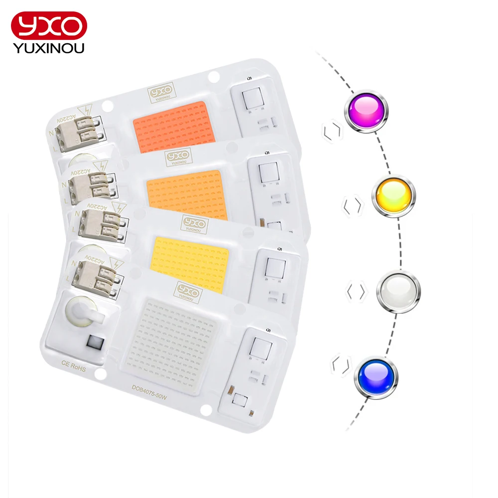 Energy-Efficient LED Chip for DIY Lighting Projects - Waterproof, Cold/Warm White Options