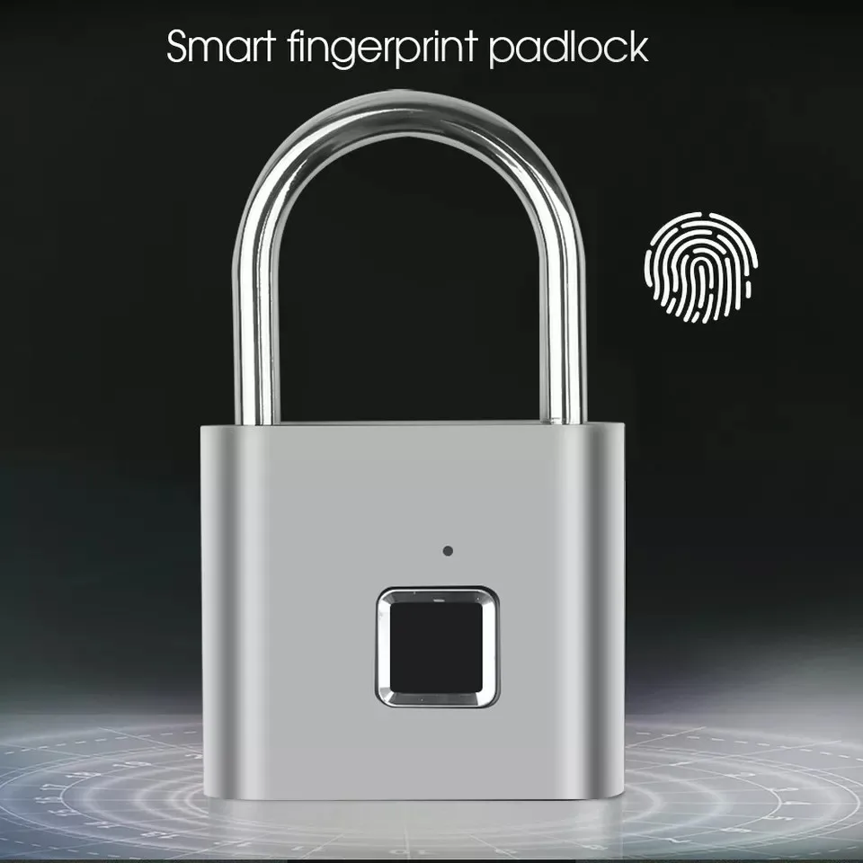 

Mini Fingerprint Padlock Biometric Waterproof Portable Anti-Theft Keyless Electronic Lock For Locker Cabinet Backpack Luggage