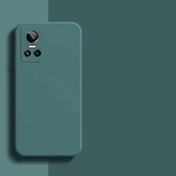 Custodia per telefono in silicone liquido morbido con bumper per dispositivi Realme