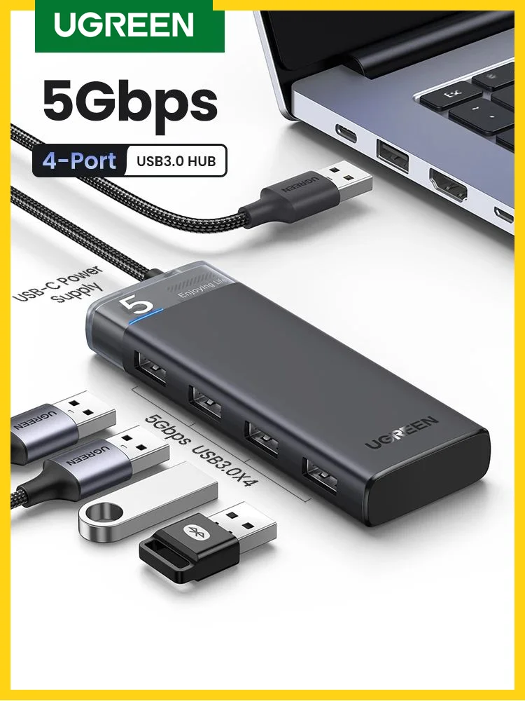 5.7인치 LCD 모니터용 CCFL 백라이트 튜브, 100mm x 2.0mm, 로트 당 10개 8 UGREEN-USB C 허브 4 포트, 맥북 프로, 아이패드 프로, 삼성 갤럭시 노트 10, S10, USB 허브 용 USB 3.0 허브 분배기 어댑터