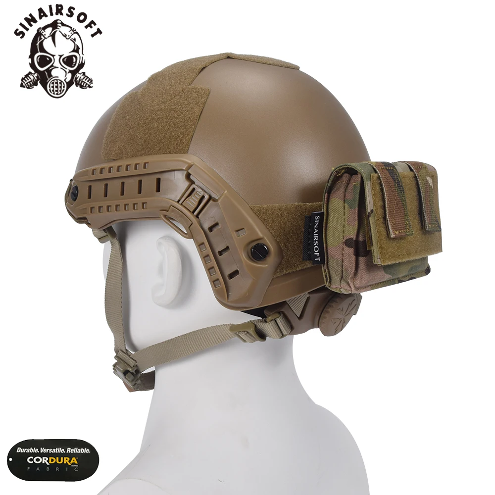 SINAIRSOFT Tactical FAST Helmet Utility Pouch Removable Rear Pouch NVG Counterweight Battery Pouch For Clothing Accessories 6