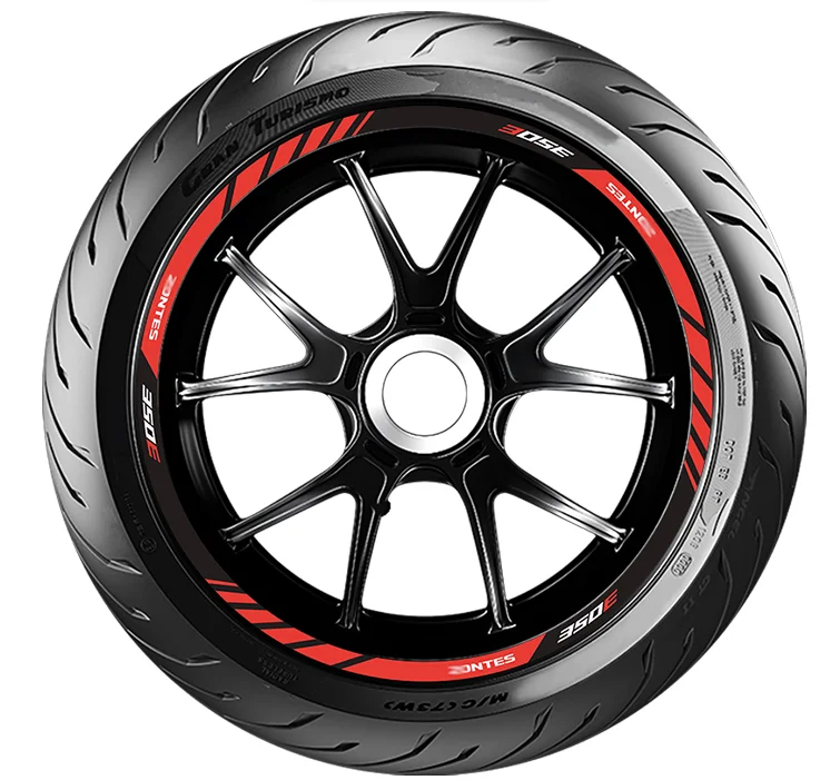 Per Zontes 350E Accessori Moto Riflettenti Adesivo Ruota Decalcomanie Mozzo Bordo Striscia Nastro