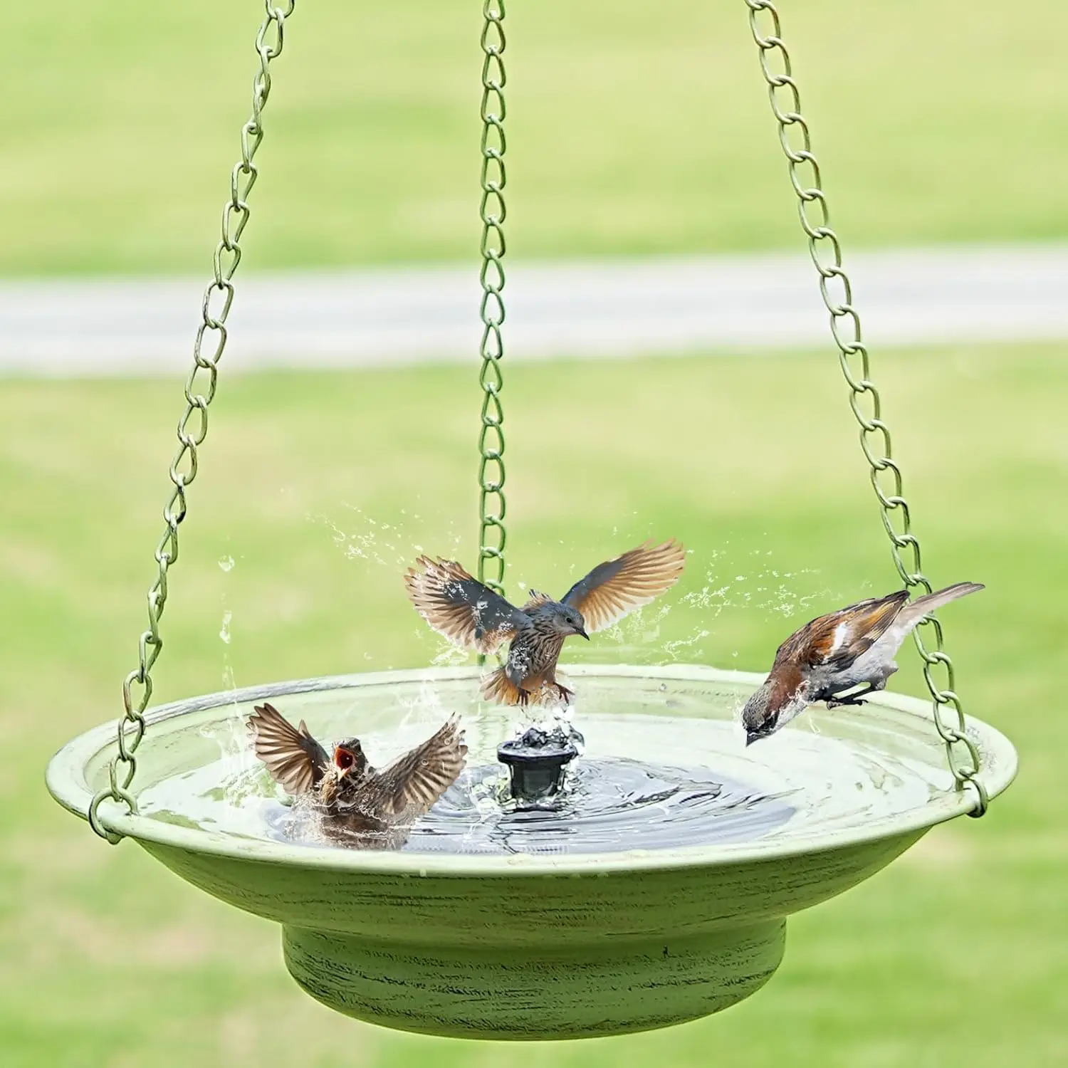 Solar Hanging Bird Bath image 1