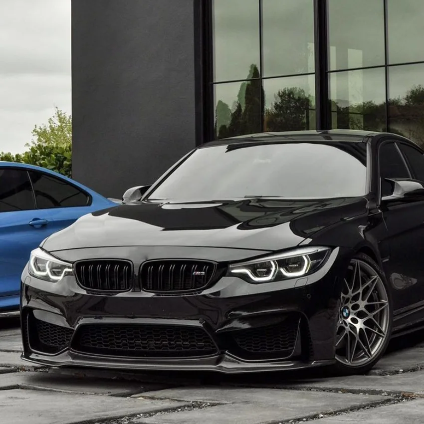 자동차 앞 범퍼 스플리터 립 스포일러, Bmw F80 F82 F83 M3 M4 V 스타일 2015-2020 디퓨저 바디킷 커버 가드 보호대 키트