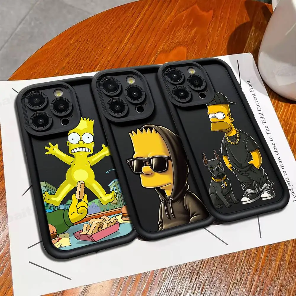Playful Cartoon Silicone Phone Case - Shockproof and Durable Design