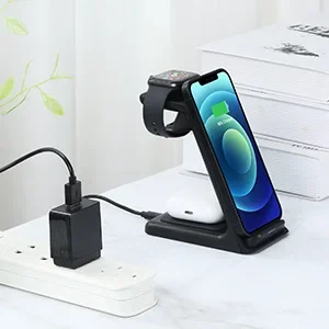 

3 in 1 Wireless Charger Stand Magnetic For iPhone 12 13 14 15 Fast Charging Station for Apple Watch 9 8 7 6 5 Airpods 2 3 Pro