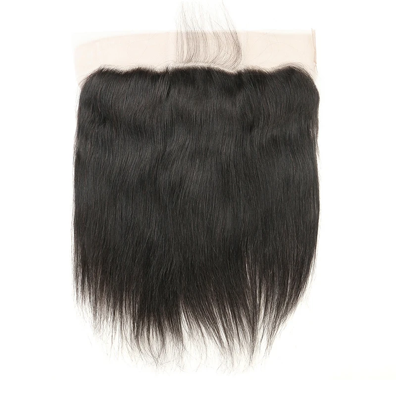 20 Inch 13x4 Lace Frontal Raw Indian Hair Pre-Plucked With Baby Hair Full End Human Ear To Ear Lace Front Natural Color