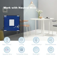 Bseed EU Standard The Base Of Wifi Touch Switch Function 1/2/3Gang  AC110~240V APP Control Wall Light Switch Without Glass Panel - Image 2