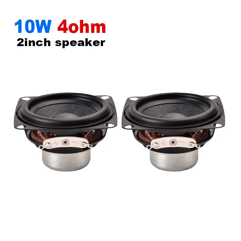 2Pcs 10W 4ohm 2Inch Full Range Speaker Double Strong NdFeB Magnetic Speaker 52MM Woofer For Home Threater Hifi Bluetooth Audio bluetooth speaker audio speaker hifi speaker