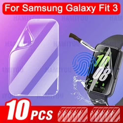 HD Clear Hydrogel Anti-Bubble Full Coverage Smartwatch Screen Protectors for 1PCS (For Galaxy Fit 3)