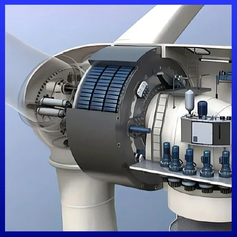 10kw 10000W 12V 24V 48V Horizontal Wind Turbine Generator Windmill Off Grid System Free Energy High Efficency Low RPM