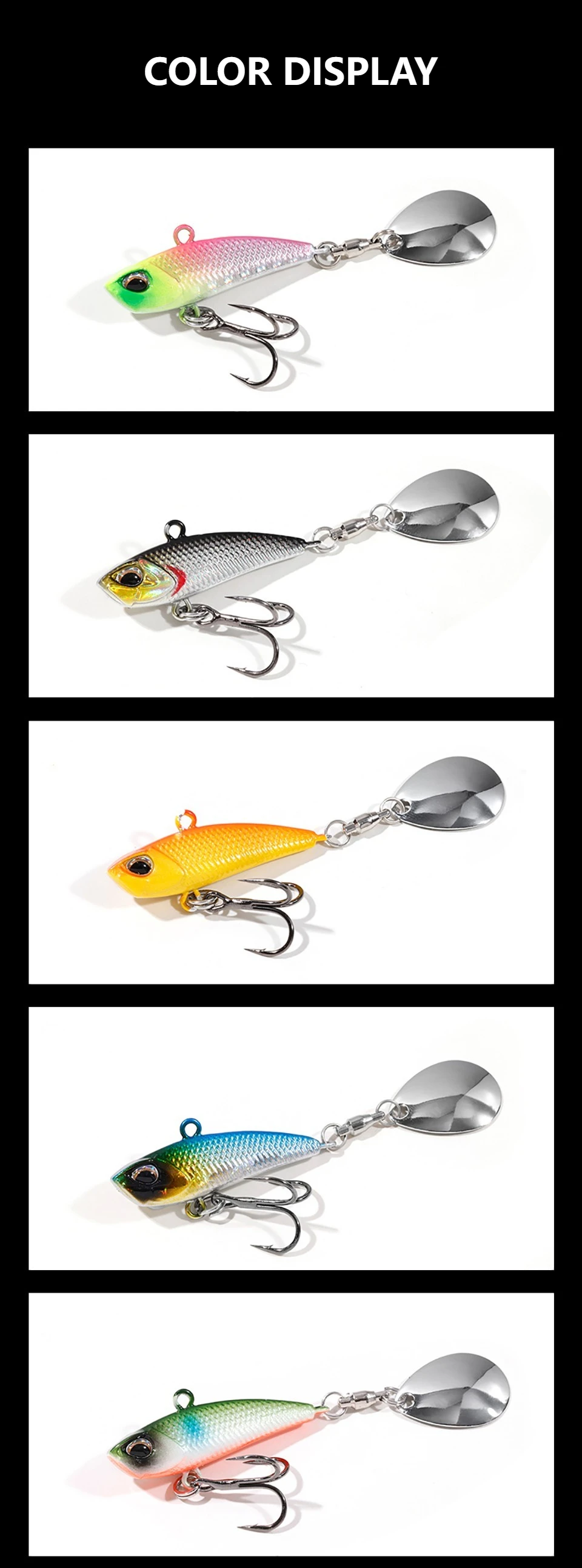 WALK FISH Metall VIB Spinner Köder 7g 11g 15g 21g Vibration Angeln Köder Rotierenden Schwanz pailletten Japan Wobbler Trolling Köder Pesca – Detail 9