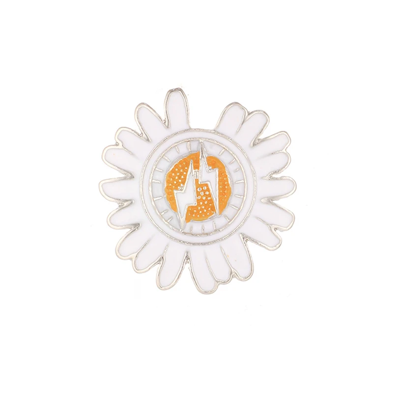 1/5pcs Épingles À Émail Créatives En Forme Fleurs Broche - Temu France