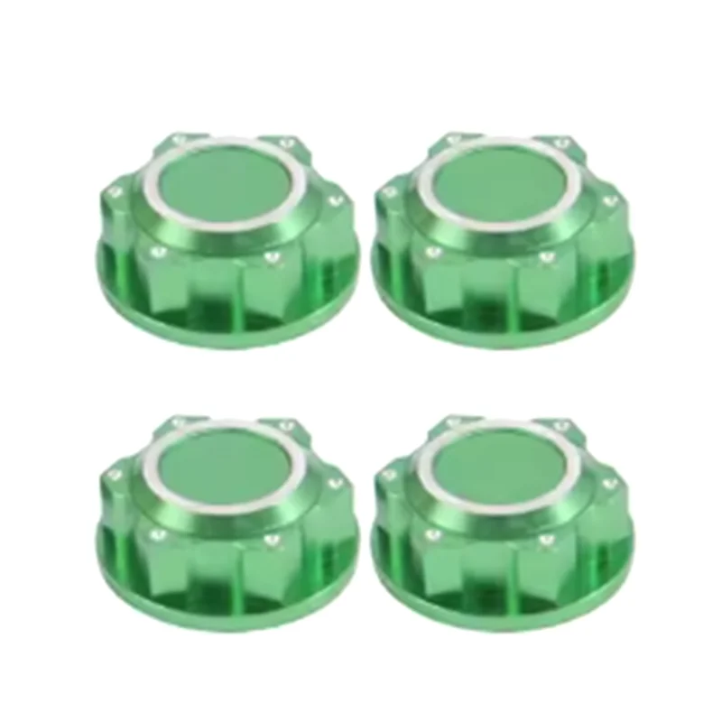 Arrma 1/5 Kraton 8S Outcast 8S RC 자동차 용 4Pcs 알루미늄 24Mm 육각 휠 너트 휠 허브 커버 방진 미끄럼 방지