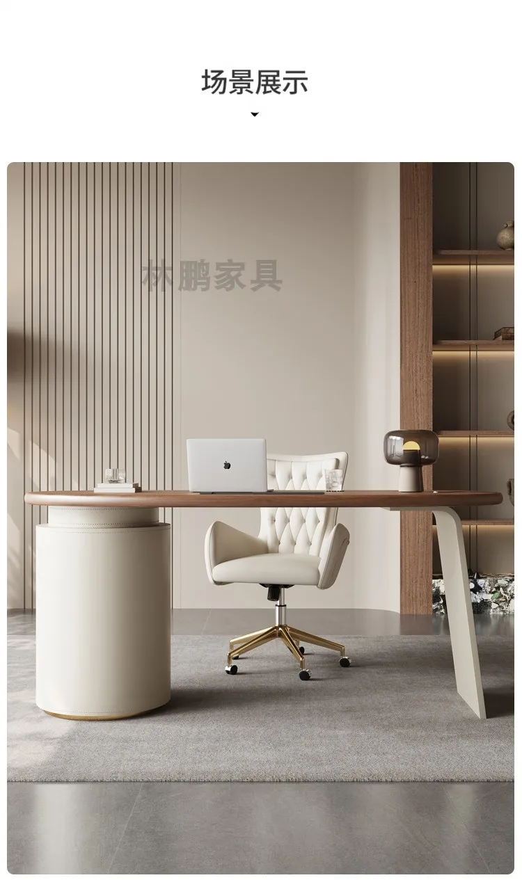 Description Picture 4 of itemWriting Reception Desk Corner Executive Meeting Storage Office Desk Drawers Modern Escrivaninha Para Quarto Office Furniture