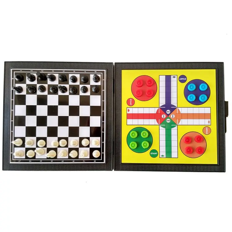 Jogo Ludo Flying Chess, Snakes and Ladders Conjunto de plástico