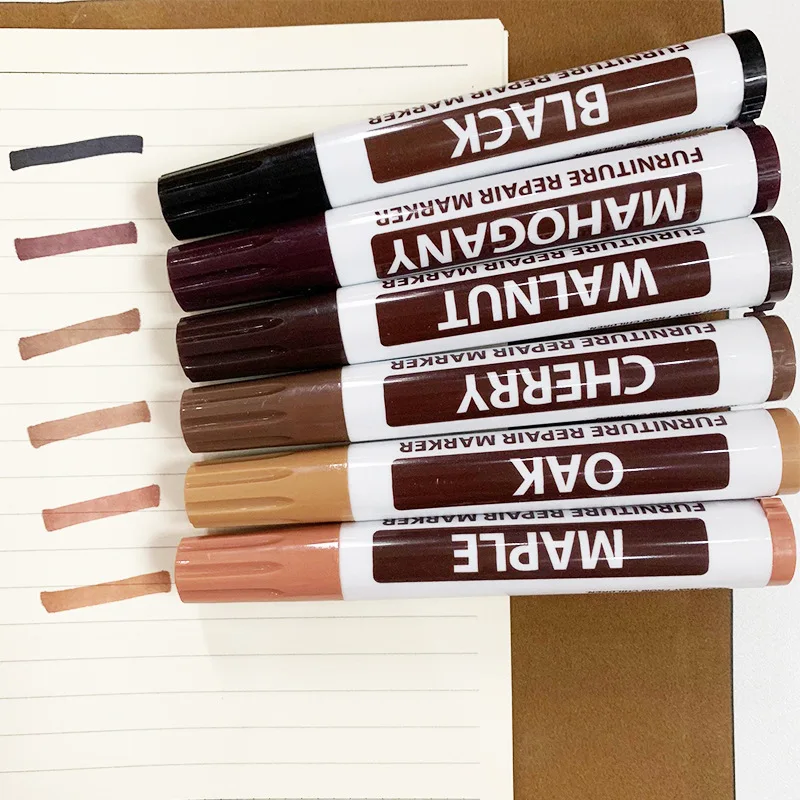 3Pc Furniture Touch-up Marker Waterproof Permanent Markers Pen for Restore Repair Andy Wood Surface 4
