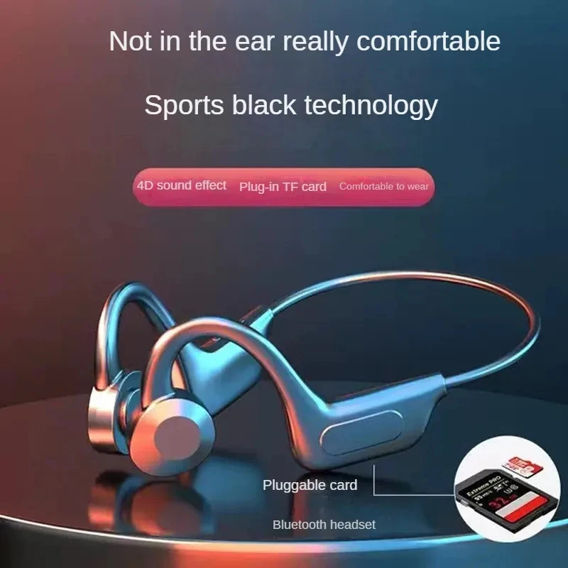 2026 New Bone Conduction Bluetooth Earphones Air Conduction Bluetooth Earphones Card Insertable Sports Waterproof Sweat Proof_voghion.com