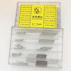 50 - Piece Stainless Steel Strap Screw Pin Set for Watch Repair and Maintenance (50Pcs)