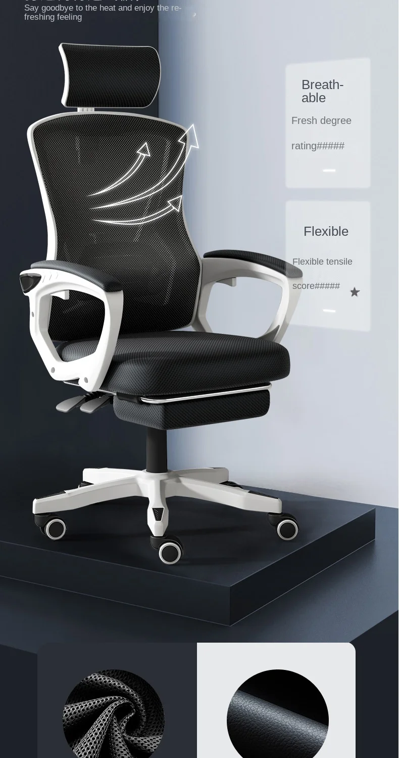 Description Picture 6 of itemHome Adjustable Computer Gaming Chairs Office Reclining Lift Swivel with Pedal Gamer Chairs Student Seat Backrest Human Chair