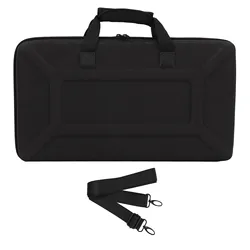 Portable DJ Controller Travel Case with Adjustable Shoulder Strap, Anti - Scratch EVA Protection (Black)