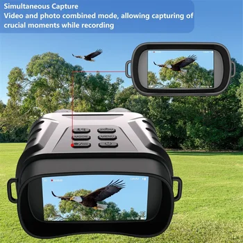 Binocular de visión nocturna infrarroja 4K UHD binoculares digitales profesionales para caza Camping