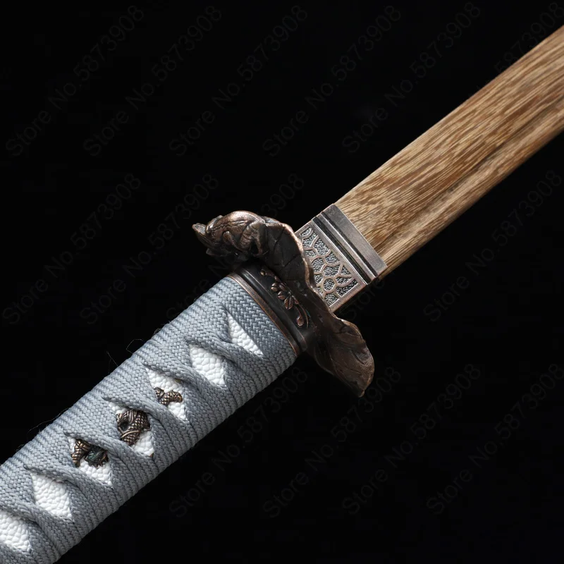 103cm Japan Wood Katana Iaido Training Props Wood Sword Bushido Training Cassia Siamea For Cosplay 6