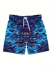 Colorful Geometric Pattern Print Men's Beach Shorts Quick Dry  Breathable Swimming Shorts Casual Trendy Men Sport Short Pants 4