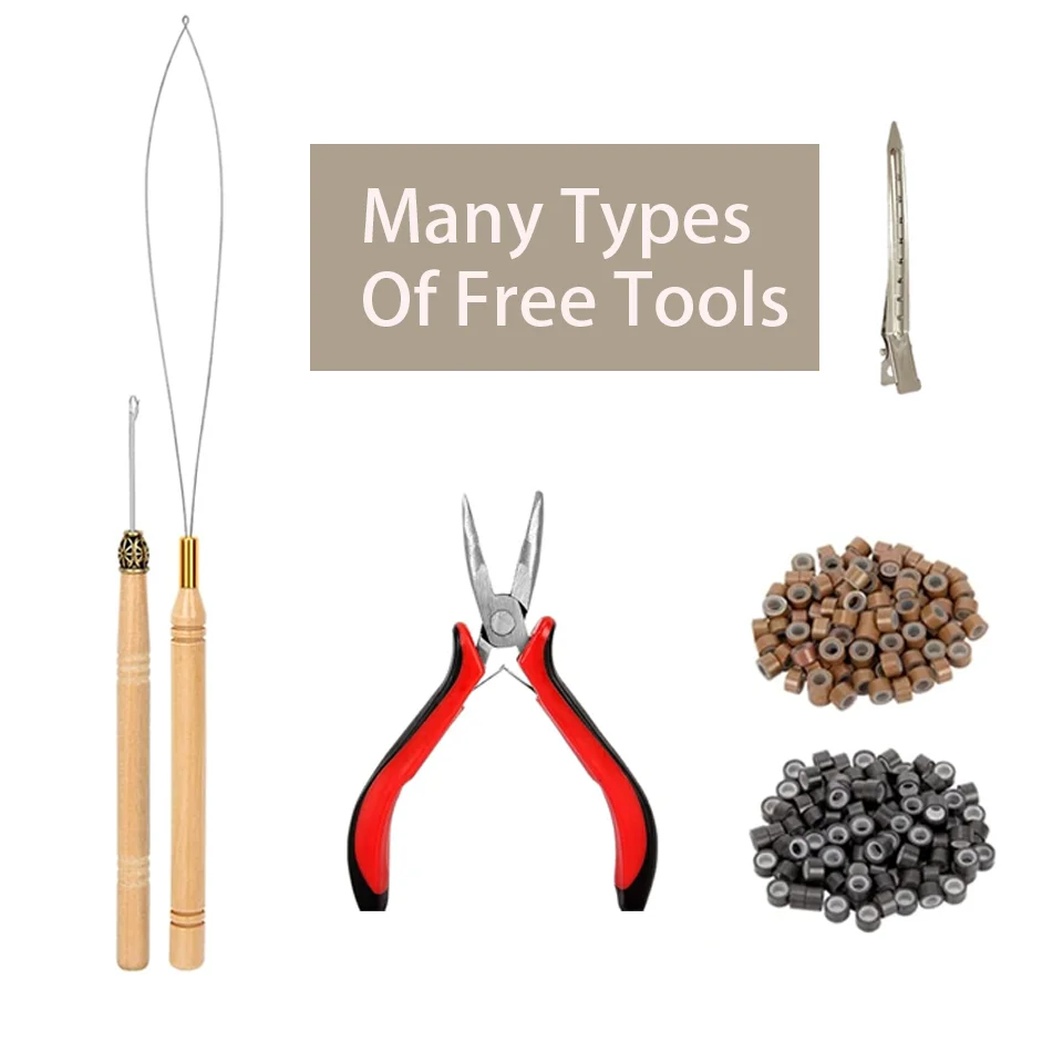 Hair Tinsel Kit Fairy Tinsel Hair Extensions With Tool 12 Colors Heat Resistant for Christmas New Year Party 48inch