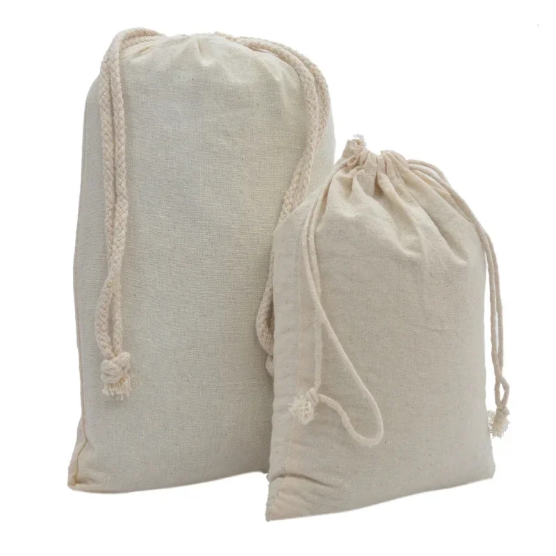 Cotton Drawstring Bag Small Dust Bag Small Organic Cotton Dust Bags
