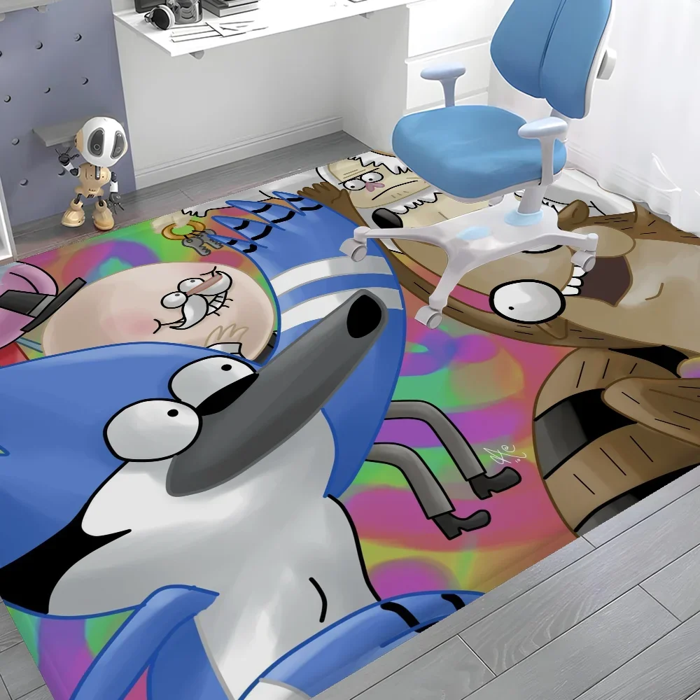 regular show Floor Mat Rectangle Anti-slip Home Soft Badmat Front Door Indoor Outdoor Mat Hotel Decor Mat 6