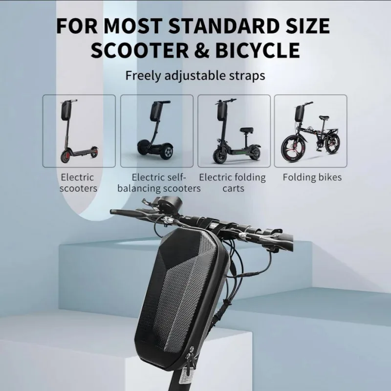 Electric Scooter Bag Storage Electric Bicycle Handlebar Bag Scooter Storage with Large Capacity Waterproof Front Handlebar B