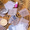 PE Poly Small Pack-bag 1000pcs Super Thick Zip Lock Bags / Clear Plastic Mini Pouch Zipper Grip Resealable Jewelry Pill Package 6