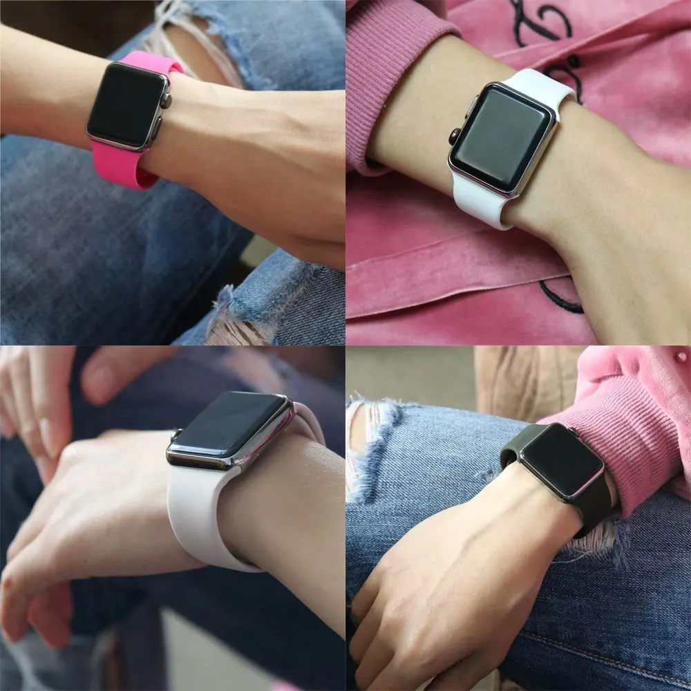 Premium Silicone Smartwatch Wristband Bracelet, Ultra-Durable and Comfortable