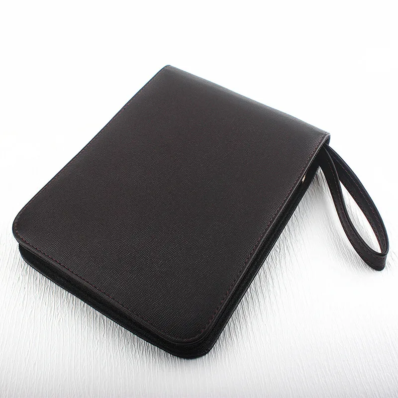 새로운 24 펜 만년필/롤러 펜 PU 인조 가죽/캔버스 지퍼 케이스 홀더 새 상품