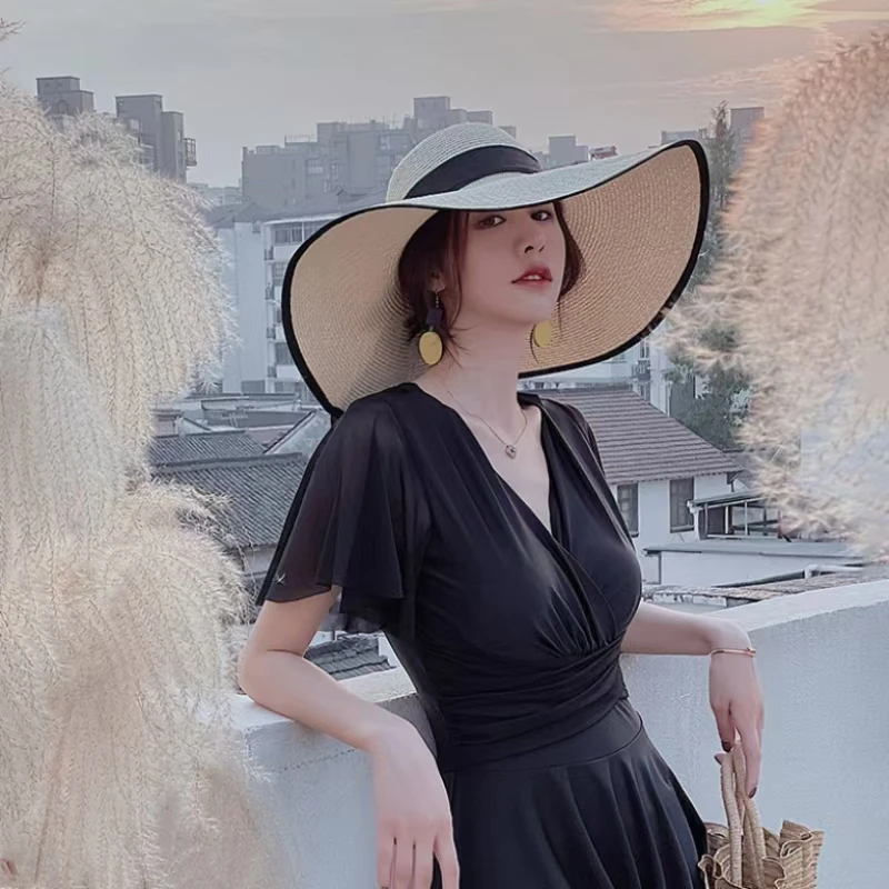 KNOW DREAM High End One-piece Dress Swimsuit Gathering To Cover Belly And Show Off Weight Conservative Swimming Outfit