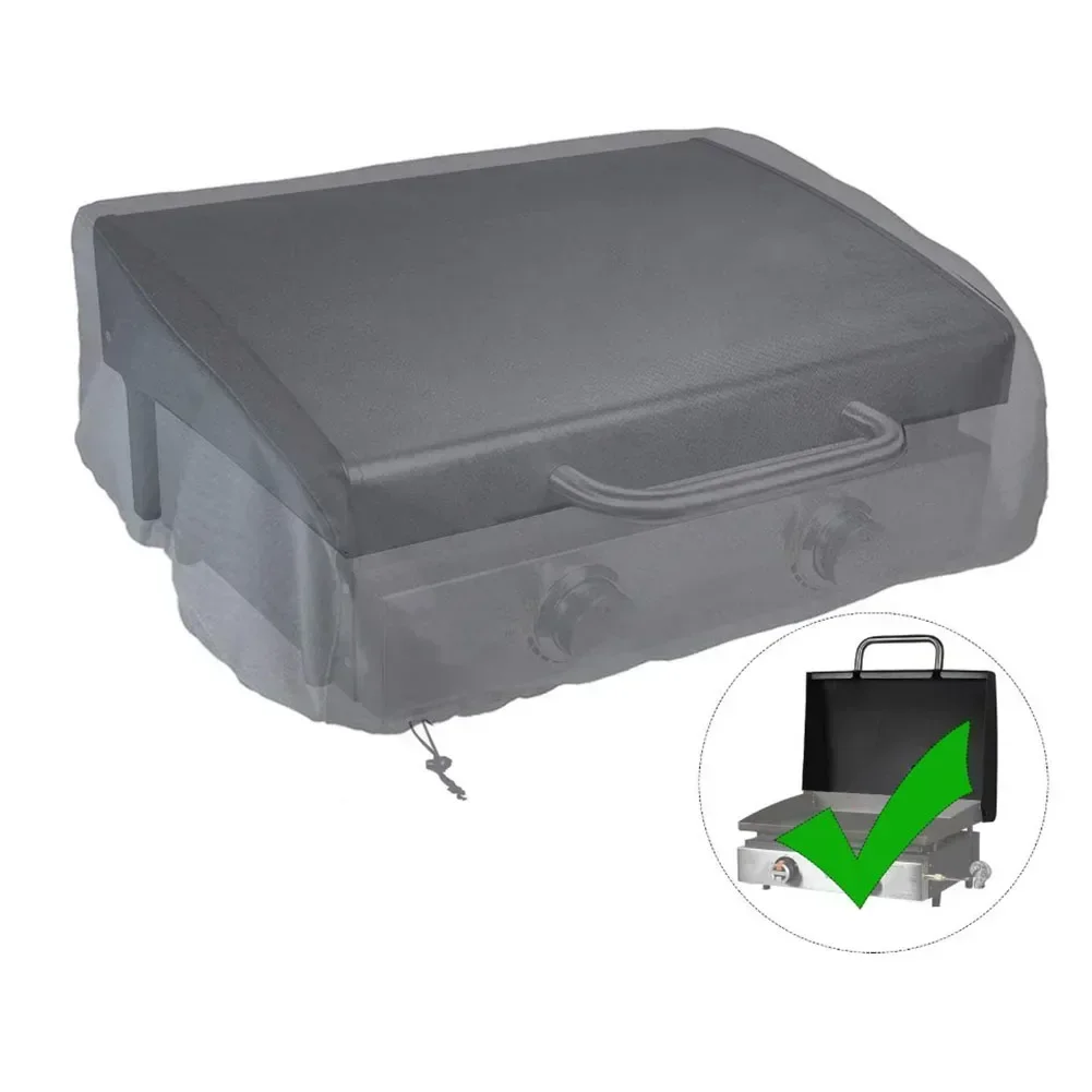Polyester Waterproof BBQ Grill Protective Cover Black For 22 Inches Table Top Griddle With Hood 57x48x23cm BBQ Parts 3