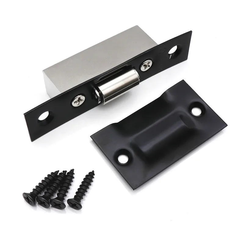 Hidden Stainless Steel Door Latches Cupboard Cabinet Roller Latch Lock Wooden Door Stops Home Furniture Hardware door latch door lock cabinet lock