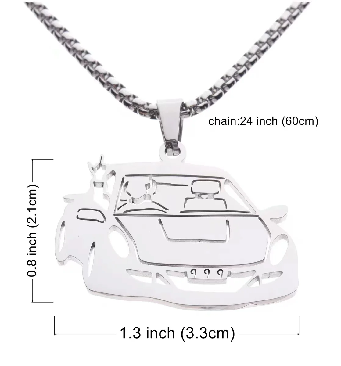 Juice Goodbye Good Riddance Hip Hop Personality Pendant Necklace Trend Men's and Women's Jewelry Accessories 5