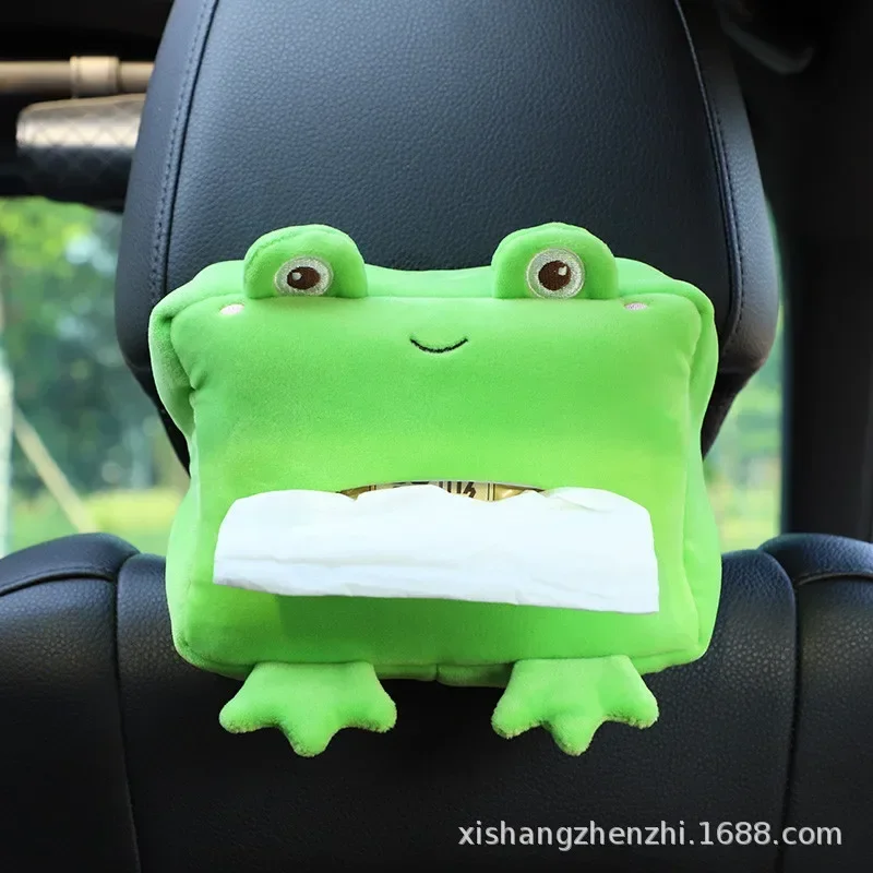 Cartoon Animals Car Tissue Box Inner Armrest Box Sun Visor Pumping Cute Creative Accessory