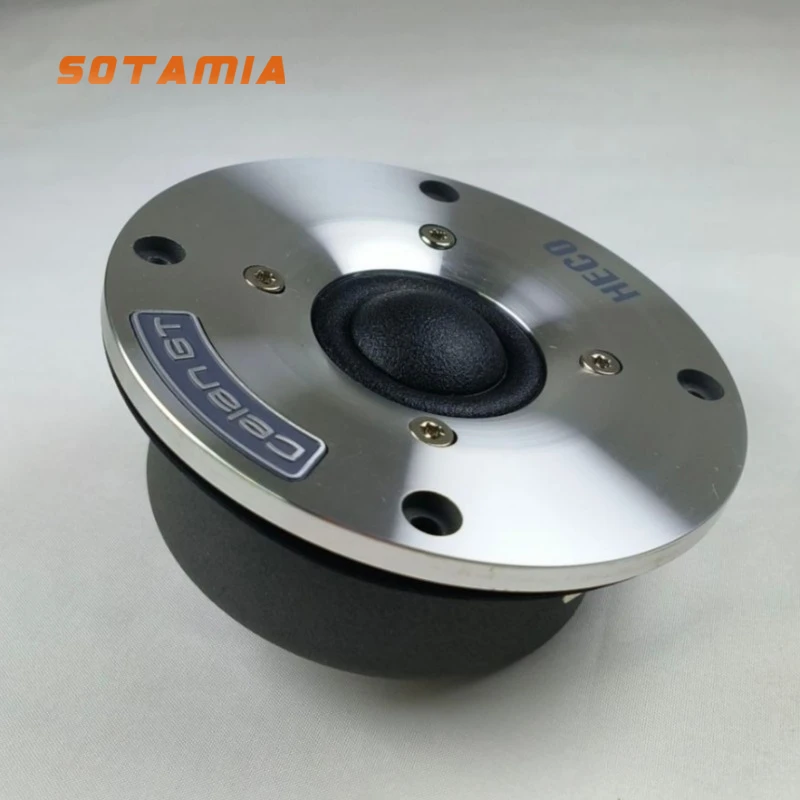 Aluminum Panel Tweeter 1Pcs 4 Inch 4 Ohm 50W Soft Dome Film Treble Speaker with Copper Ring Power Loudspeaker for Heco