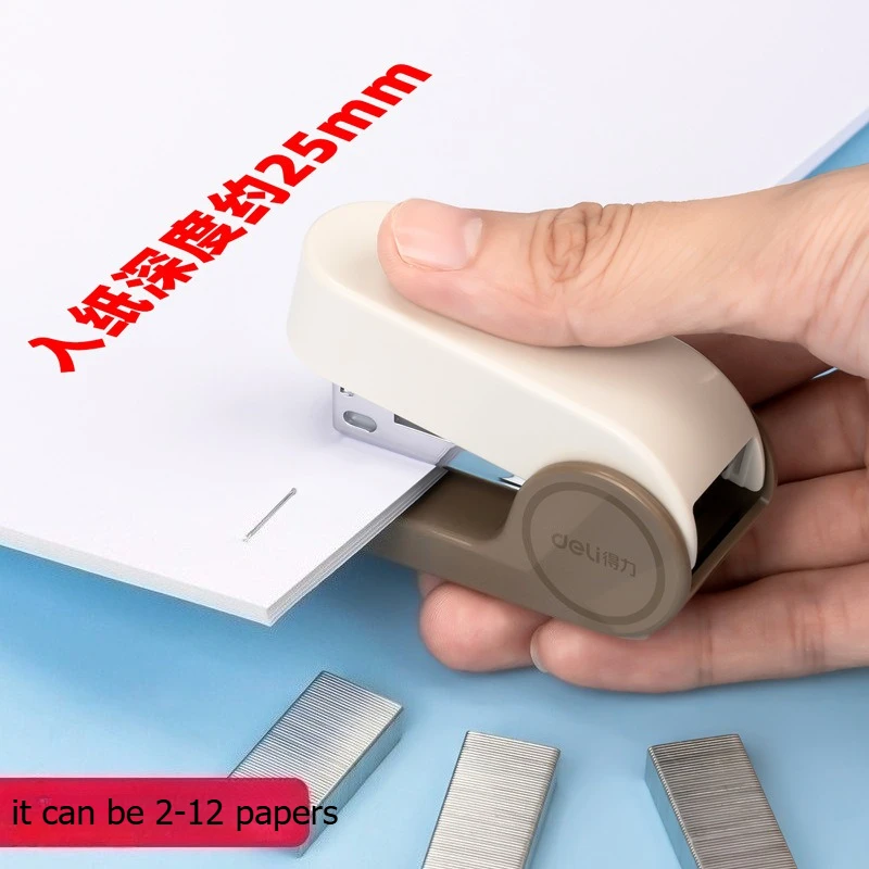 12세트 귀여운 미니 스테이플러 세트 마카롱 색상 스테이플러와 스테이플 북바인딩 귀여운 책상 액세서리 귀여운 스테이플러 가젯 오피시나