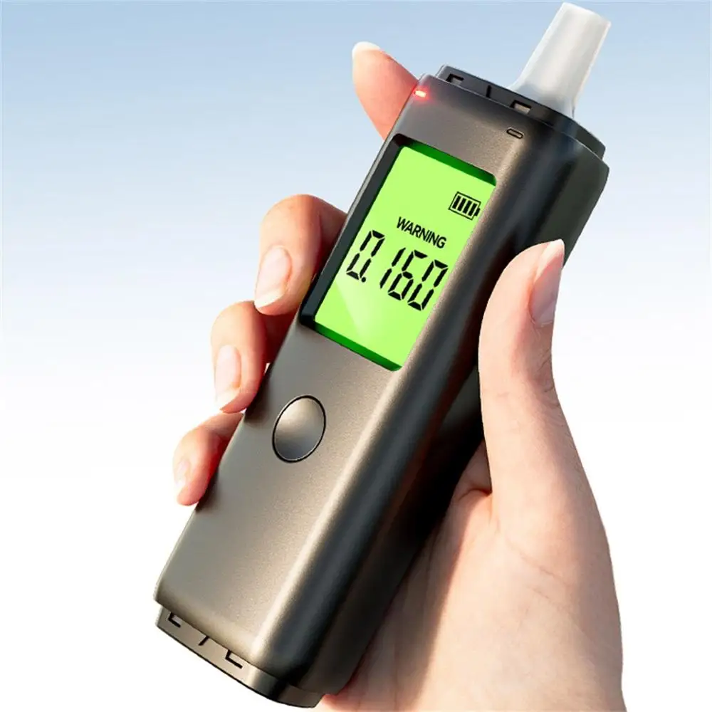 Digital Alcohol Tester Professional Breathalyzer Rechargeable Smart Blowing  Alcohol Detector Portable Alcohol Breath Tester USB - AliExpress