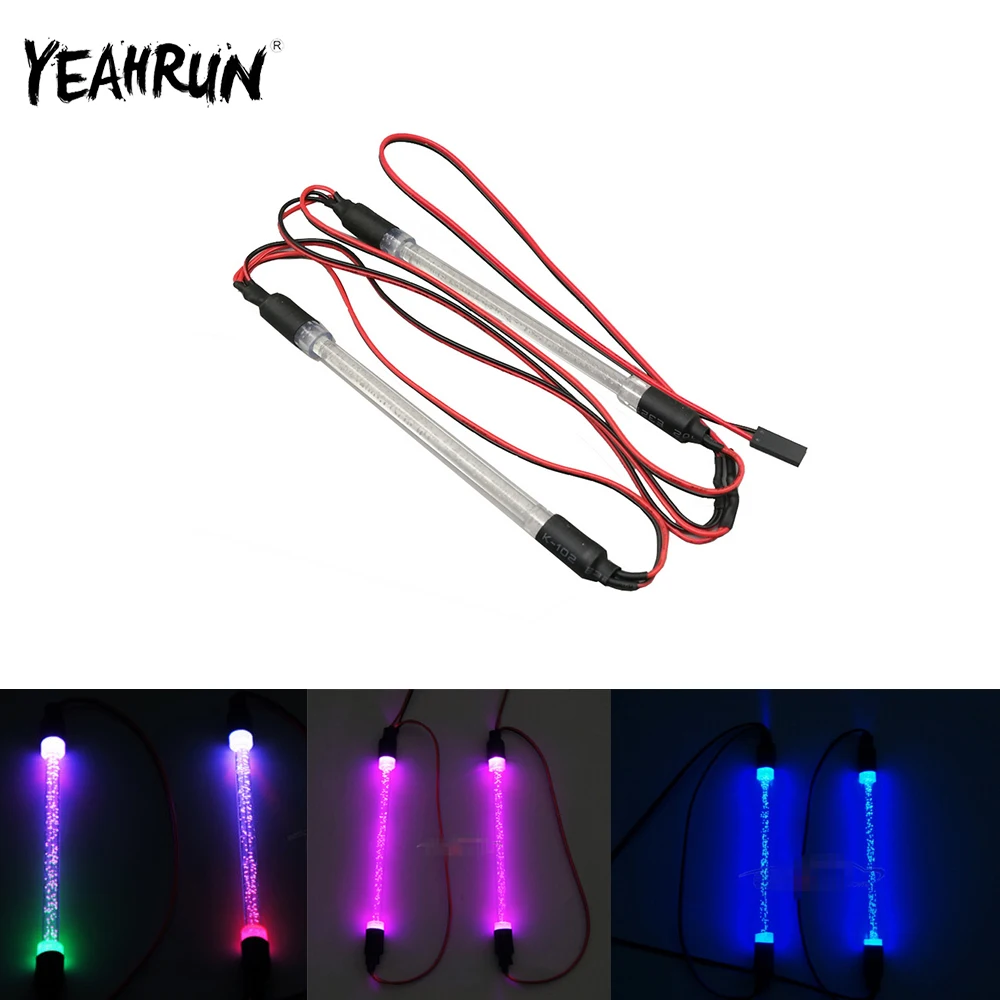 

YEAHRUN LED Strip Light Colorful Atmosphere DIY Lamp Bar for Axial SCX10 1/10 RC Crawler Car Truck Body Chassis Decoration Parts