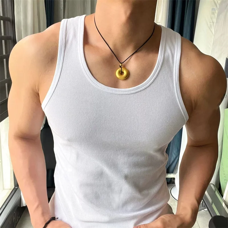 Men Underwear Cotton Vest Compression T Shirt Men Undershirt Short Sleeve Undershirt Sports Sleeveless Vest Tanktop Set Quick Dry T Shirt Cotton Sleeveless T Shirt Compression Shirt Vintage Stretch Slim Round Neck Tank Top Sleeveless T-Shirt Bottom Shirt Sports Sweat Absorbent Tough Fitness Men