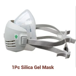 Enhanced Dust - Proof Respirator Mask with Carbon Filter and Cotton Lining for Industrial and Construction Safety (1Silica 1Filter)